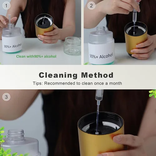Vista 7 de Difusor de aceite esencial sin agua para aromaterapia para el hogar, habitación grande, automóvil, oficina, escritorio, mini ambientador inalámbrico