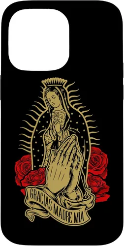 Vista 21 de Our Lady Virgen De Guadalupe Virgen Mary Gracias Madre Mía - Carcasa para iPhone 17
