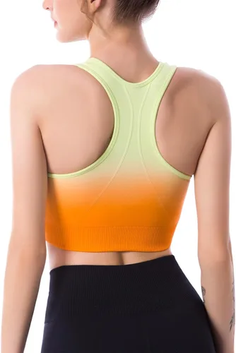 Vista 3 de Sports Bras for Women, Seamless Padded Racerback Sports Bras for Yoga Gym Running and Workout