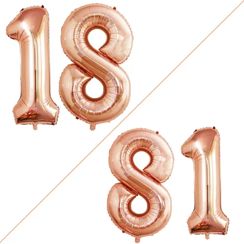 Vista 346 de Goer, conjunto de globos de papel aluminio para decoraciones de cumpleaños, globos de las letras de feliz cumpleaños y de números Oro