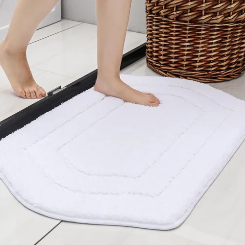 Vista 41 de COSY HOMEER Alfombras de Baño Extra Gruesas para Baño - Juegos de Alfombras Antideslizantes de Lino de Baño Suave Felpa 100% Poliéster Fuerte Sala