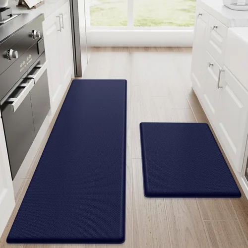 Vista 51 de StepRite Tapetes de cocina, 2 tapetes acolchados, antifatiga, para piso, de escritorio, antideslizante, impermeables, oficina, alfombras de 17.3 x