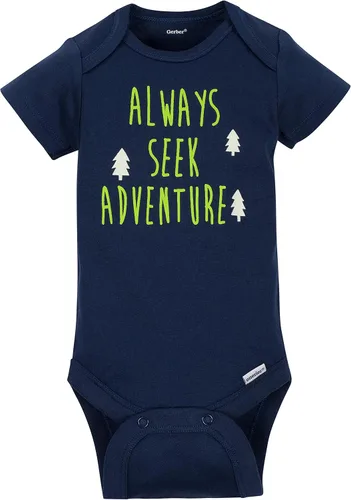 Vista 4 de Gerber Paquete de 5 mamelucos de manga corta para bebés y niños