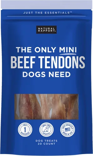 Vista 20 de Natural Rapport Golosinas para perros con tráquea de ternera, los únicos masticables de tráquea de carne de res que los perros necesitan, golosinas