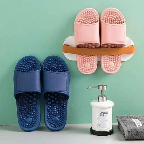 Vista 3 de Pantuflas de masaje de acupresión, sandalias de reflexología terapéutica para masaje de acupuntura de pies, sandalias de casa con soporte de arco