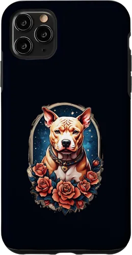 Vista 12 de Funda estilo vintage para iPhone XS Max Pitbull Dog Tattoo Art Vintage Old School