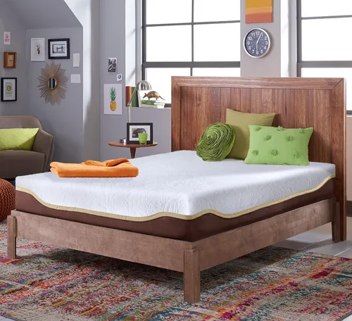 Vista 6 de Live & Sleep Elite - Colchón de espuma viscoelástica de gel individual XL en una caja, colchón firme de 12 pulgadas, cama fresca en una caja
