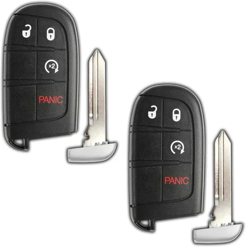 Vista 9 de KeylessOption Control remoto de entrada sin llave con llavero de llave inteligente y arrancador para coche para Dodge Journey Durango M3N-40821302