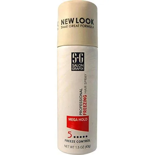 Vista 6 de Salon Grafix Hairspray Freezing Mega Hold 10 oz (10.0 fl oz) (paquete de 2)