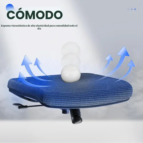 Vista 4 de FLEXISPOT Silla de oficina ergonómica clásica con respaldo alto, silla giratoria para computadora, sillas de escritorio ejecutivas, con soporte Gris