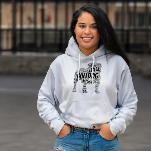 Vista 19 de ThisWear Sudadera con capucha con capucha de Bulldog Inglés Word Art Dog Puppy Owner Gift Hoodie