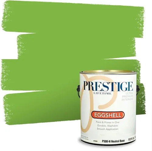 Vista 16 de PRESTIGE Pintura exterior e imprimación en uno, aloe, plano, 1 galón