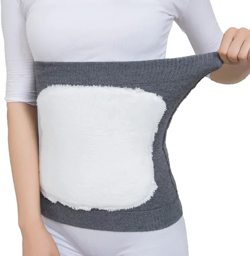 Vista 8 de Calentador de cintura de cachemira unisex para espesar la espalda soporte lumbar Abdomen Protector de riñón