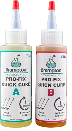 Vista 10 de Brampton PRO-FIX - Epoxi de golf de curado rápido, vida útil de 5 minutos, curado completo de 1 hora, extra fuerte, resistente a los impactos, kit