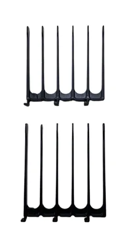Vista 7 de Scissor Clipper over peine Peluquería Herramienta Kit (Negro, Gris, o amarillo), Negro