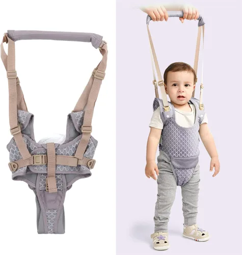 Vista 7 de Arneses para caminar para bebés, almohadilla de entrepierna desmontable ajustable de mano para niños pequeños, cinturón ajustable para ponerse