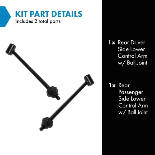 Vista 286 de Conjunto de Brazo de Control Inferior Delantero y Junta Esférica TRQ para Lado del Conductor y del Pasajero 2 Piezas Compatible con Ford Mustang GT