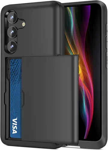 Vista 16 de Jiunai Funda para Samsung Galaxy S22 Plus Funda tipo cartera para tarjetas de crédito, soporte para efectivo, bolsillo deslizante de doble capa