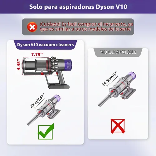 Vista 2 de Recipiente de Polvo Mejorado de Repuesto Compatible con Dyson Cyclone V10 Animal, V10 Total Clean, V10 Absolute, V10 Animal, SV12 para el Recipiente
