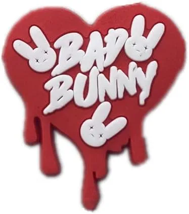 Vista 4 de TOYORK Bad Bunny - Dijes para zapatos, de cloruro de polivinilo al azar, 21 piezas de decoración de zapatos para niñas, niños, adolescentes, niños
