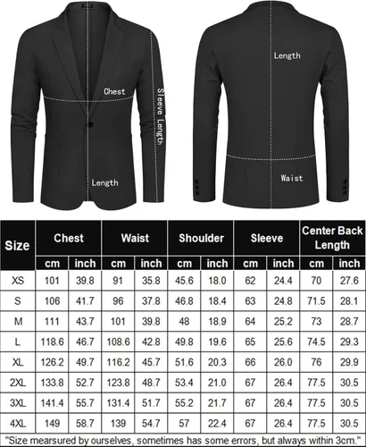 Vista 6 de COOFANDY Blazer casual de lino para hombre, ligero, ajuste regular, chaqueta deportiva con un botón