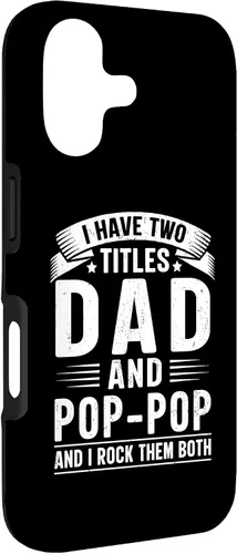 Vista 3 de I Have Two Titles Dad and Pop-Pop Funny Father's Day Grandpa Case for iPhone 17