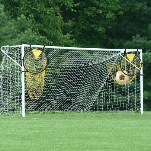 Vista 5 de COCODE 2 piezas de portería de fútbol, redes portátiles de objetivo, equipo de práctica de pelota de fútbol de esquina, objetivo de tiro de fútbol