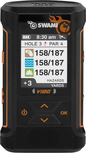 Vista 5 de Swami Vibe Golf GPS - Combo de altavoz Bluetooth GPS para golf, color lima Naranja