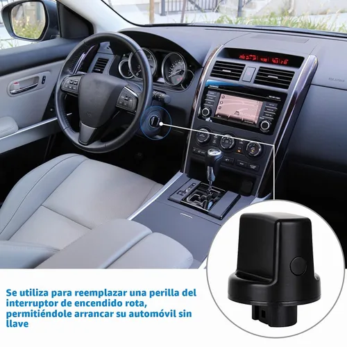 Vista 2 de Pomo de llave de encendido con interruptor de encendido, juego de pomo de encendido para Mazda Speed 6 CX7 CX9 D461-66-141A-02 D6Y1-76-142