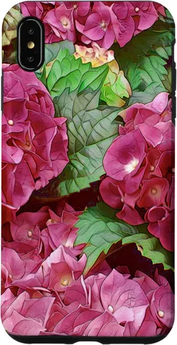 Vista 7 de iPhone 12 mini Rosa Hortensia Flor Estética