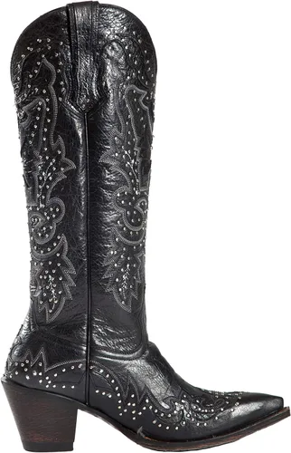 Vista 4 de Johnny Ringo JRS806-8X Botas occidentales para mujer de cuero negro