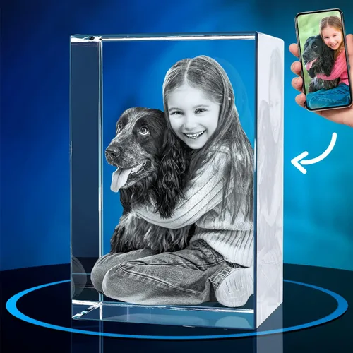 Vista 17 de ArtPix 3D Foto de cristal, regalos personalizados de Navidad para mujeres, esposa, ella, él, hombres, marido, abuela, gran regalo personalizado