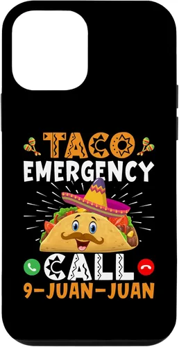 Vista 12 de iPhone 15 Taco Emergency Call Nine-Juan-Juan, divertido estuche para disfraces de tacos