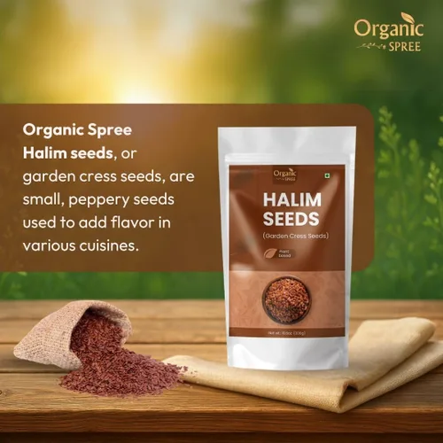 Vista 3 de Organic Spree Semillas de Halim 300gm (10.6oz) Semillas de Berro de Jardín Puras y Naturales