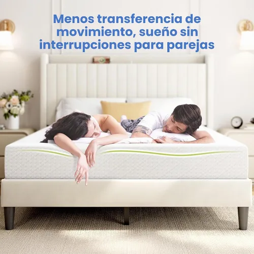 Vista 6 de Yaheetech Colchón individual de 8 pulgadas, colchón de espuma viscoelástica de gel refrescante de 3 capas (paquete de 2)