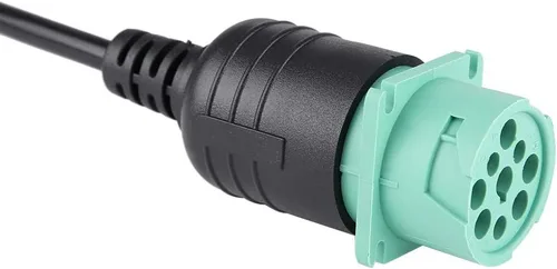 Vista 5 de Estink 9 Pin al adaptador de diagnóstico del camión del Pin OBD2 de 16, conector de Deutsch para el motor de Cummins