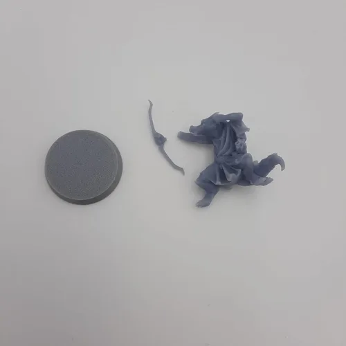 Vista 3 de Kobold RPG - Calabozos y dragones - DND - Pathfinder - Diorama - Figura miniatura (gris/sin pintar) (Ranger)
