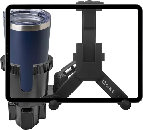 Vista 11 de Cellet Soporte de teléfono para portavasos de automóvil, soporte para teléfono, soporte universal ajustable compatible con Apple iPhone, Samsung