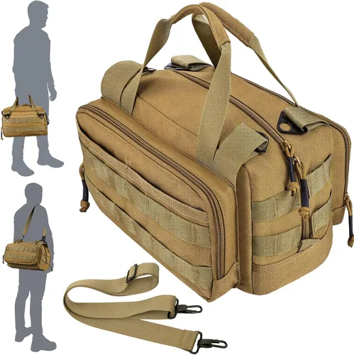 Vista 8 de MOZETO Bolsa de herramientas de 12 pulgadas, resistente al agua, pequeña bolsa de herramientas táctica, bolsas de herramientas con asa duradera