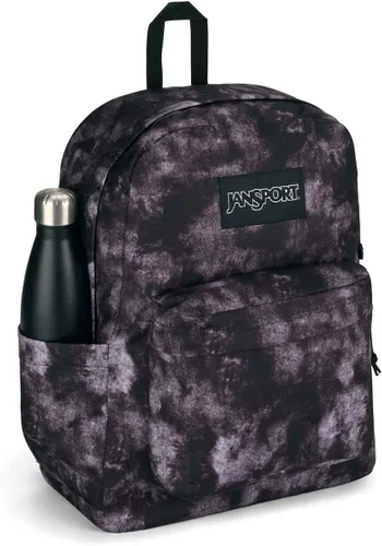 Vista 4 de JanSport Mochila Superbreak Plus, Ácido Rock Negro, Mochila Superbreak Plus