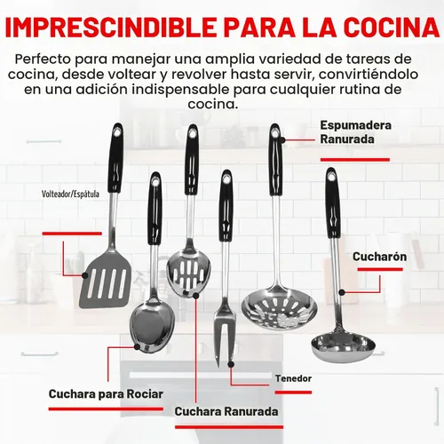 Vista 6 de Chef Craft Select Slotted Skimmer, 13.75 pulgadas, acero inoxidable