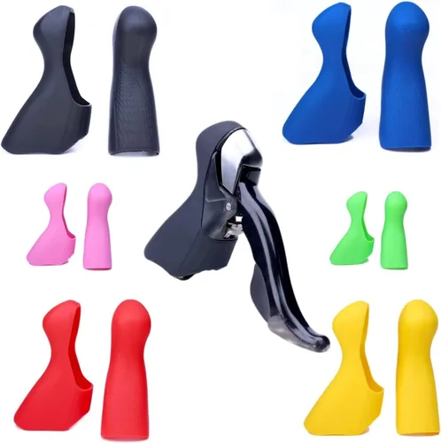 Vista 3 de Palancas de freno de bicicleta Grips Cubierta de capó de bicicleta, negro