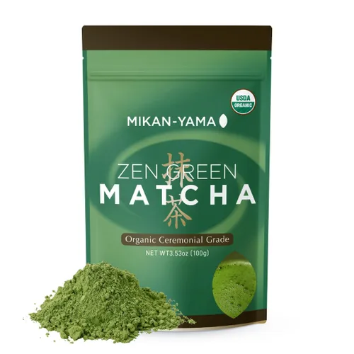 Vista 10 de Mikan-Yama Polvo de matcha orgánico japonés de grado ceremonial 40 g (1.41 oz)