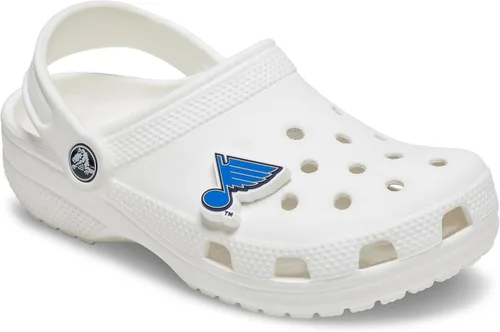 Vista 2 de Crocs Jibbitz NHL Hockey Team - Dijes deportivos para hombres y mujeres, azul de San Luis, talla única, St Louis Blues