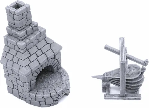 Vista 4 de Smithy Tools - DND Terrain compatible con Dungeons and Dragons, juego de guerra en miniatura de 1.102 in, juegos de rol de mesa, escenario de juego