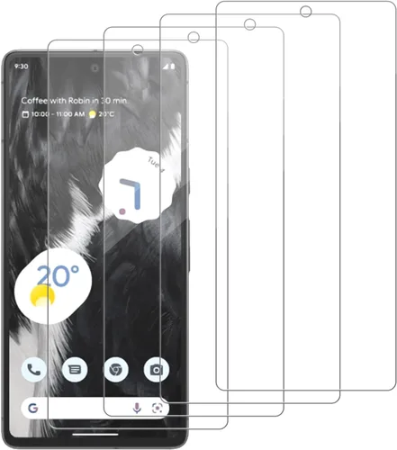 Vista 21 de Paquete de 4 protectores de pantalla de vidrio compatibles con Google Pixel 3 XL [dureza 9H], vidrio templado para pantalla HD, resistente a