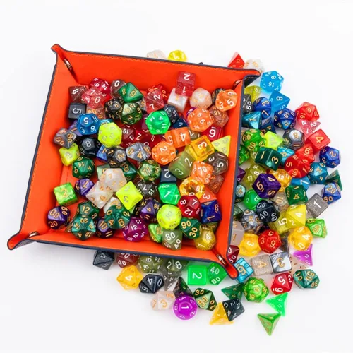 Vista 6 de 25 juegos de dados DND dados poliédricos dados de mazmorras y dragones dados para rodar para juegos de rol MTG juegos de mesa dados al por mayor