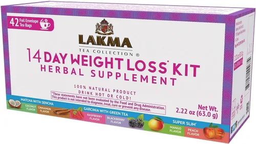 Vista 12 de HYLEYS Lakma Kit de limpieza de 14 días de té verde - 42 bolsas de té