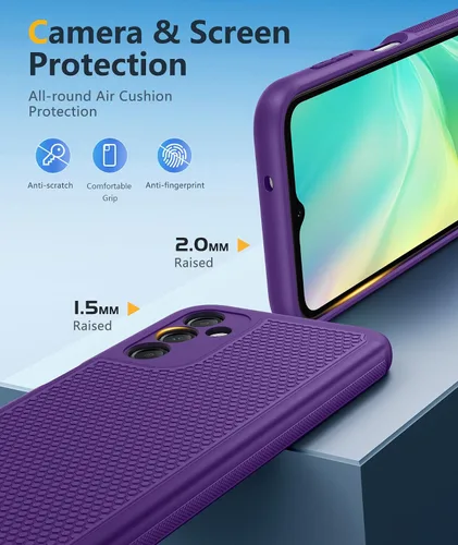 Vista 525 de FNTCASE Funda para iPhone 17 Pro: Fundas delgadas translúcidas de color azul claro compatibles con MagSafe, protección completa de la cámara