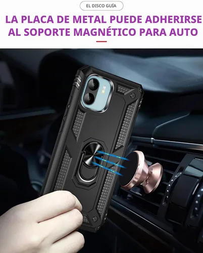 Vista 4 de Funda para Xiaomi Redmi A1/A2 con [2 unidades] Protector de pantalla de vidrio templado, para Redmi A1 / A2 Case Heavy Duty Armor [Grado Militar]